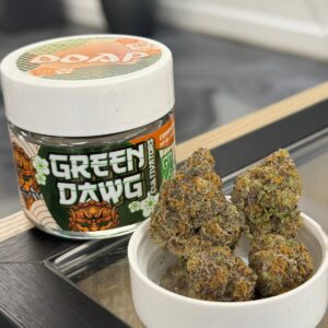 rx green dawg indoor flower – 3.5g