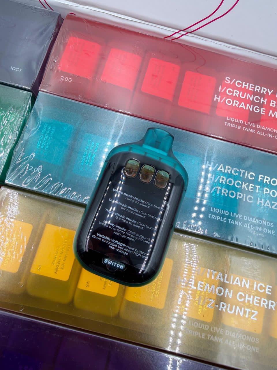 boutiq switch v5 – 2.0g triple tank disposable (liquid live diamonds boutiq switch v5 – 2.0g triple tank disposable (liquid live diamonds