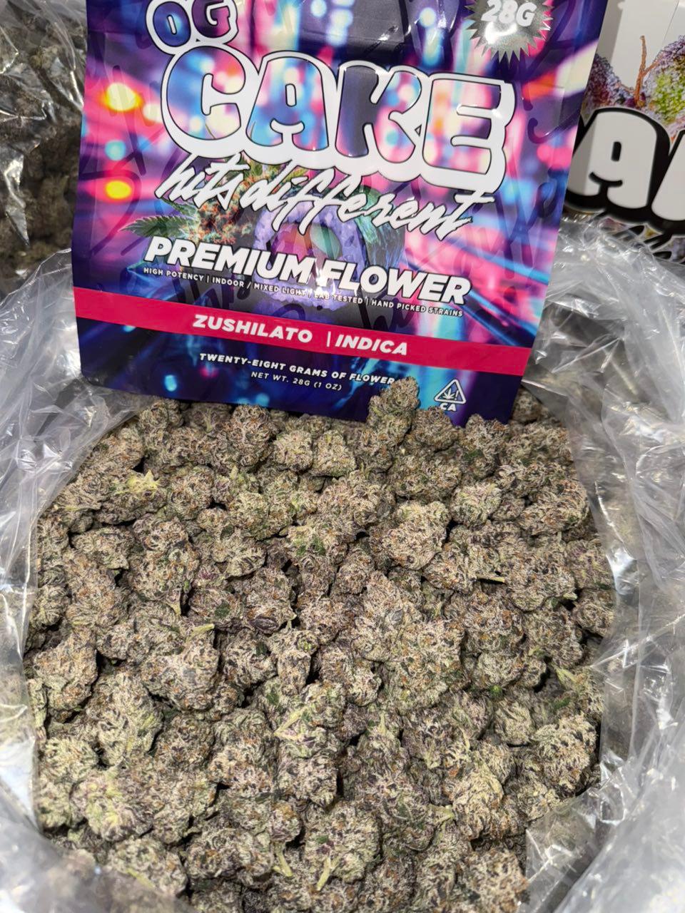 og cake – hits different premium flower (zushilato indica) 28g og cake – hits different premium flower (zushilato indica) 28g