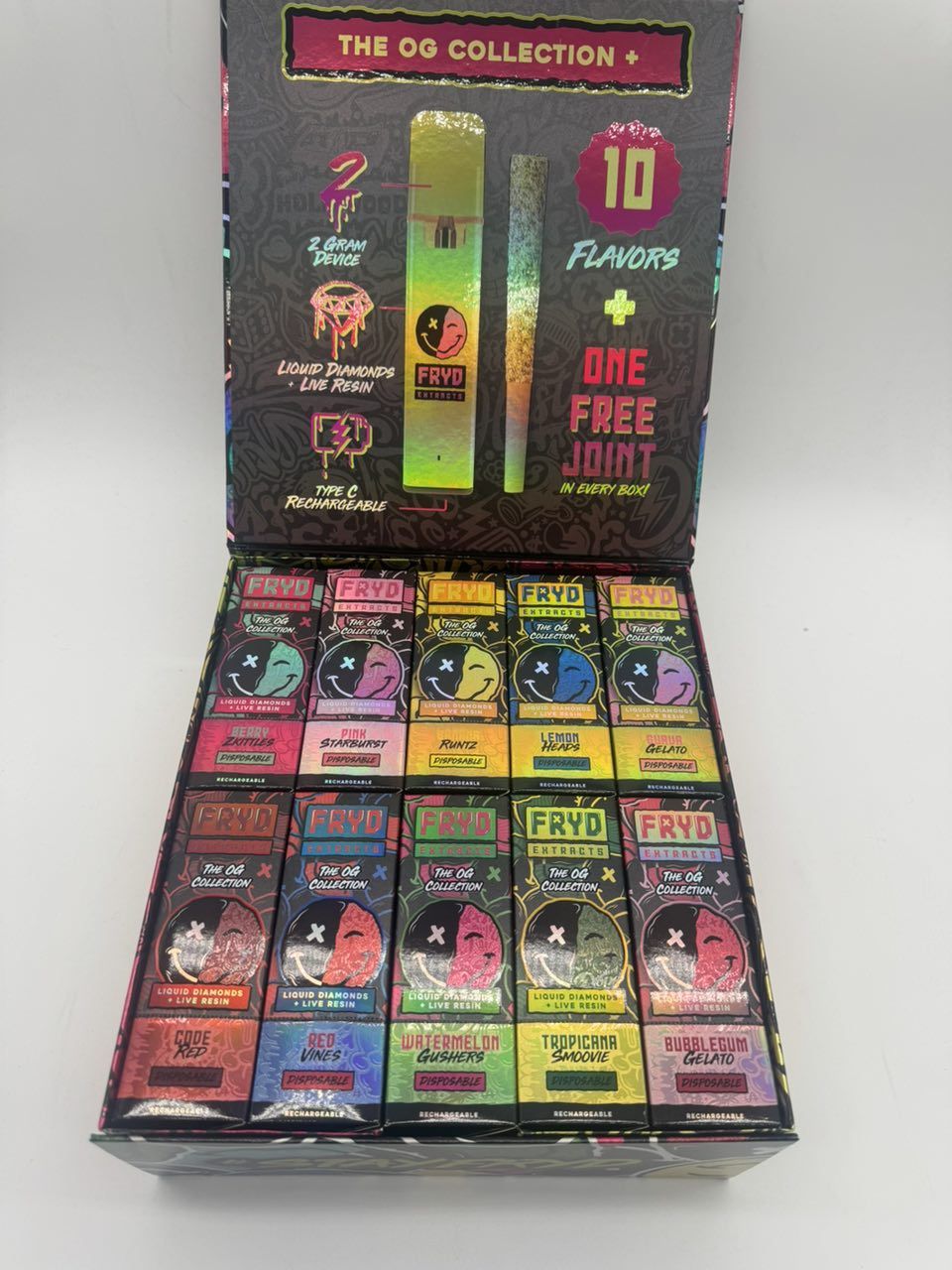 fryd extracts og collection – 2g disposable + infused pre roll fryd extracts og collection – 2g disposable + infused pre roll