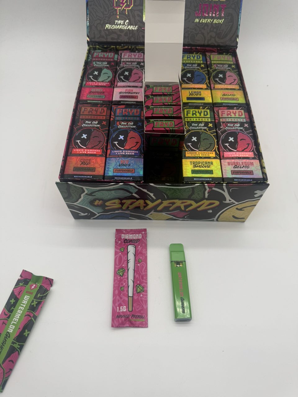 fryd extracts og collection – 2g disposable + infused pre roll fryd extracts og collection – 2g disposable + infused pre roll