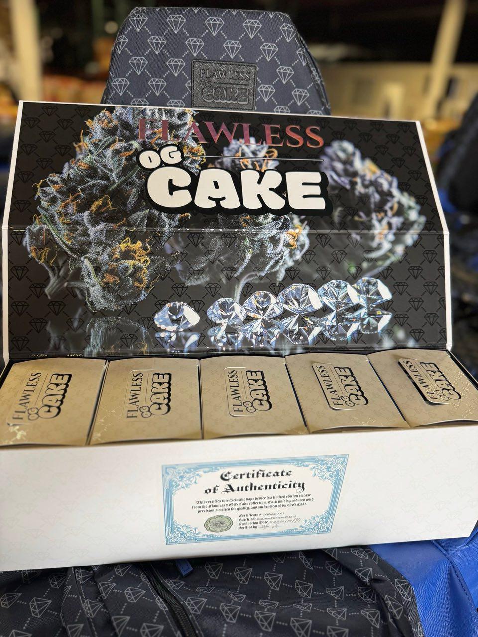 OG Cake 10-pack Master Box with Serialized Certificate of Authenticity and 3000mg vapes OG Cake 10-pack Master Box with Serialized Certificate of Authenticity and 3000mg vapes