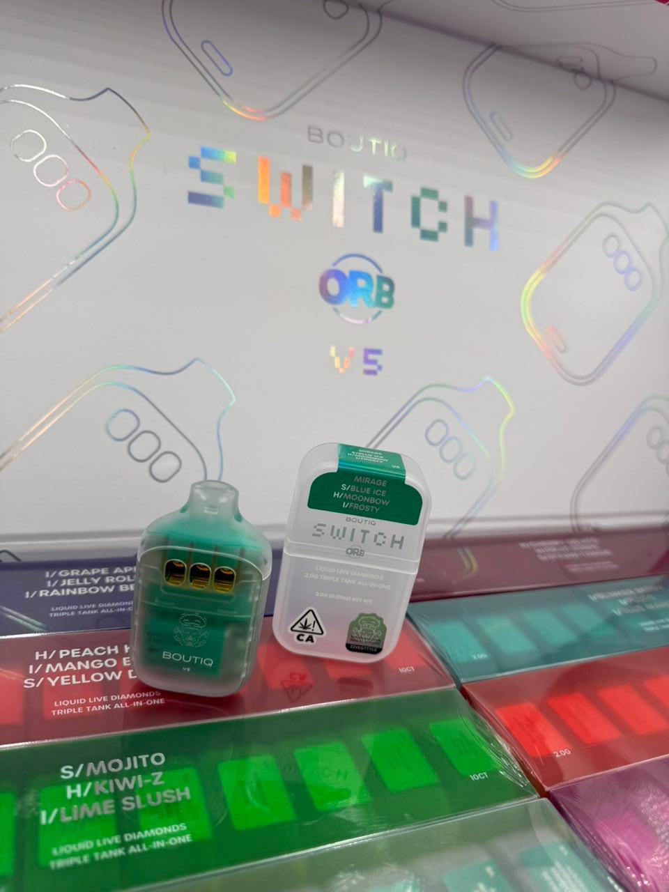 Boutiq Switch Orb V5 | 2.0g Triple Tank All-In-One | Liquid Live Diamonds Boutiq Switch Orb V5 | 2.0g Triple Tank All-In-One | Liquid Live Diamonds