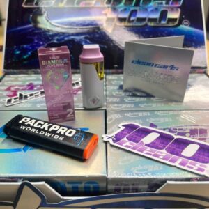 Clean Carts 100 2G All-In-One Disposable Vapes including Lime Haze and Peach Mimosa flavors.