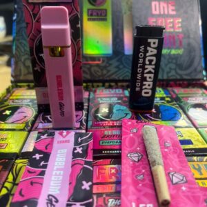 Wholesale display box of Fryd Extracts The OG Collection featuring 10 flavors and a free joint