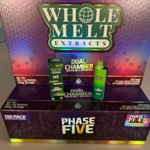 WholeMelt Extracts Phase 5 2G Disposable 100 pack With mix and match flavors