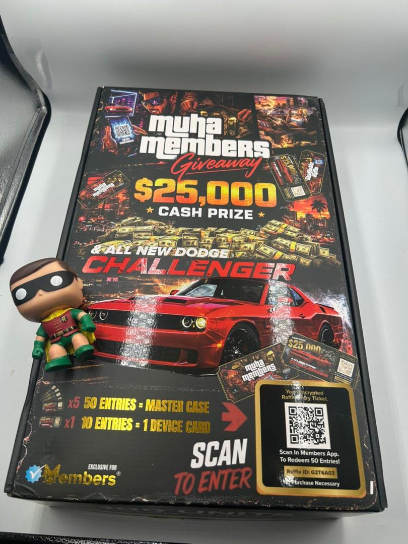Muha Meds 2g 10-Pack Master Case Giveaway $25,000 Cash and Dodge Challenger Sweepstakes
