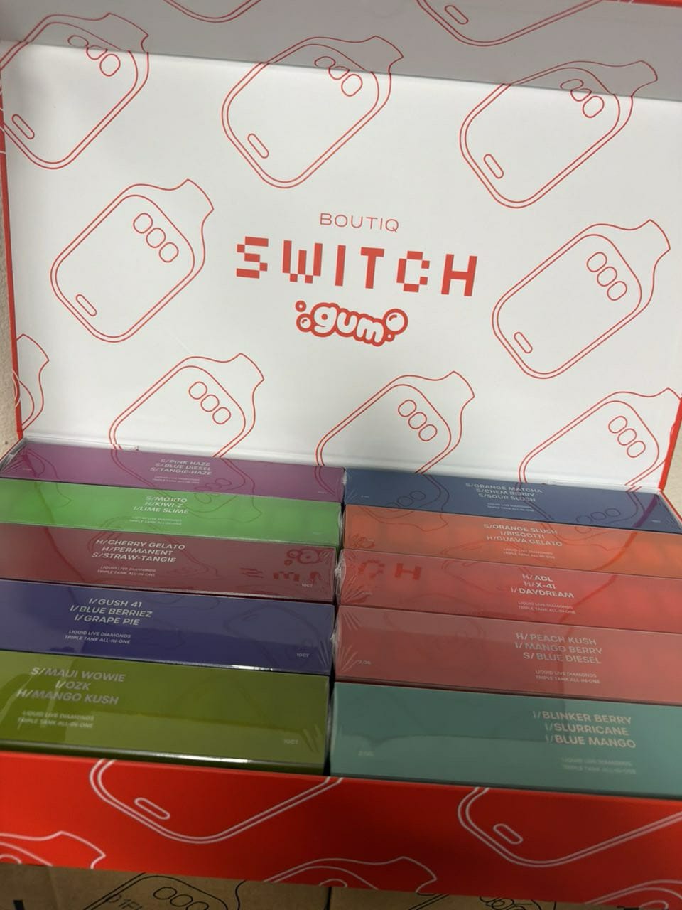 Boutiq Switch Gum Edition 50-Unit Pack: Best Premium Disposable Vapes