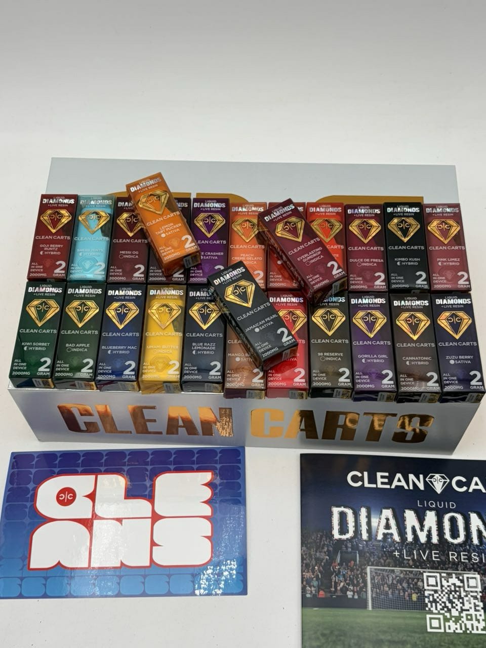 CLEAN CARTS 2G DISPOSABLES 5 PACKS World Cup Edition premium disposable collection