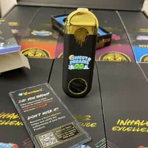 Muha Meds Sweet Dreams OG 5 Pack disposable vapes with authentic packaging and verification rewards card.