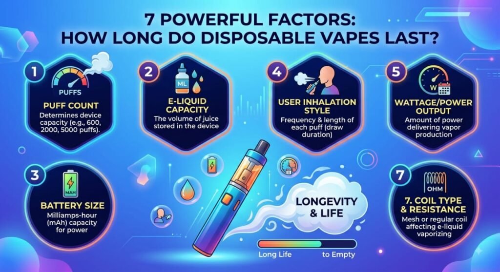 7 Powerful Factors: How Long Do Disposable Vapes Last?